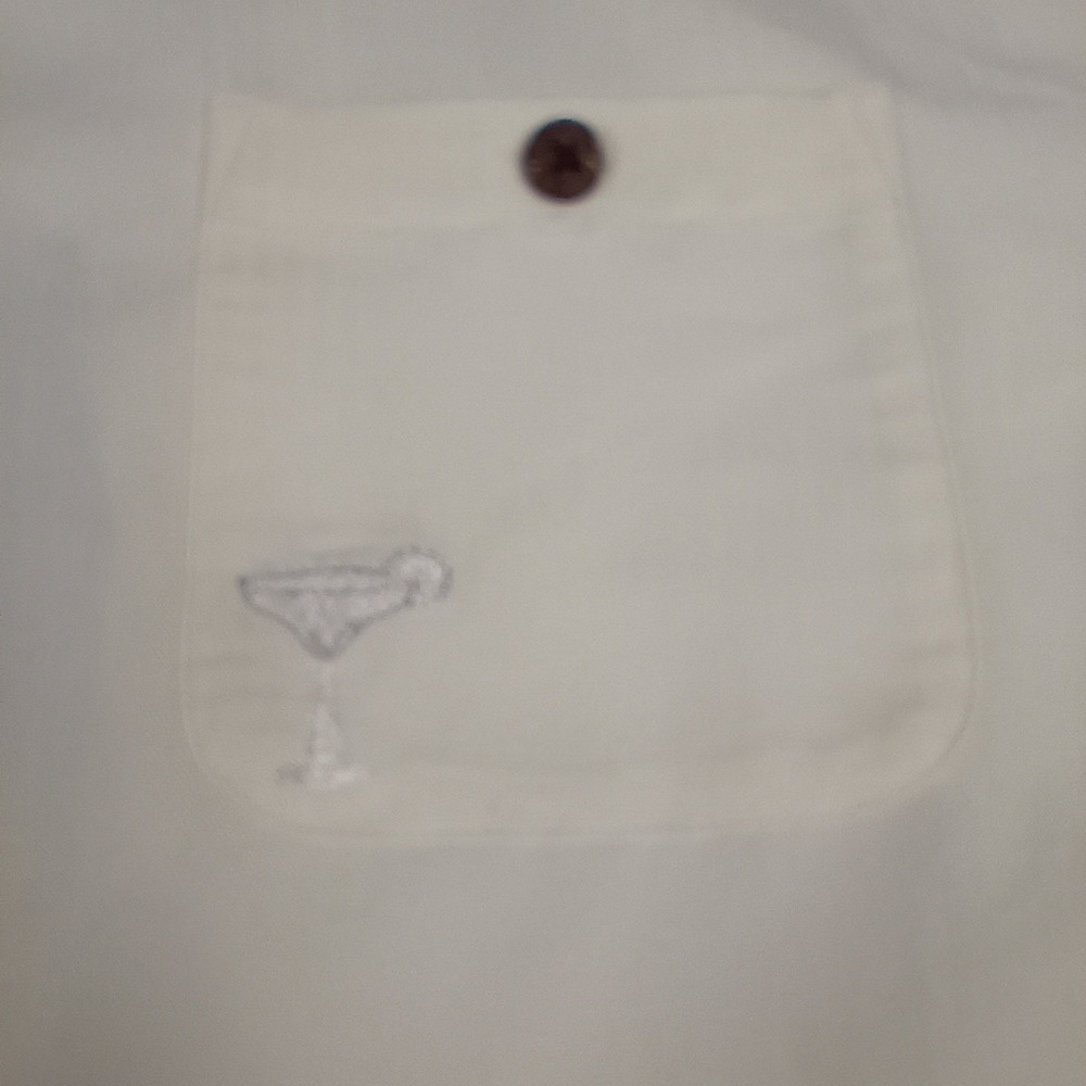 Caribbean XL Embroidered Parrot Mens Button Down Shirt - Picture 5 of 13